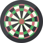 Dartboard SVG Icon
